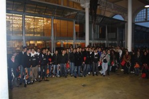 Les étudiants avaient répondu en grand nombre à l'invitation de la municipalité. Photo MHM CLP