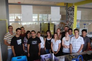 Les étudiants de mesures physiques sont très impliqués dans ces actions. Photo DR